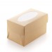 Коробка для 2 капкейков «ECO MUF 2» крафт
