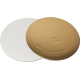 Подложка для торта круглая усиленная 2,0 мм (золото-белый жемчуг)
