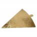 Подложка для торта треугольная с держателем 0.8 (120x90) (золото-золото)